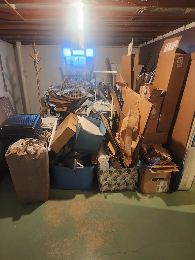 Roll-off dumpster container at job site for Construction Dumpster Rental in Rossville